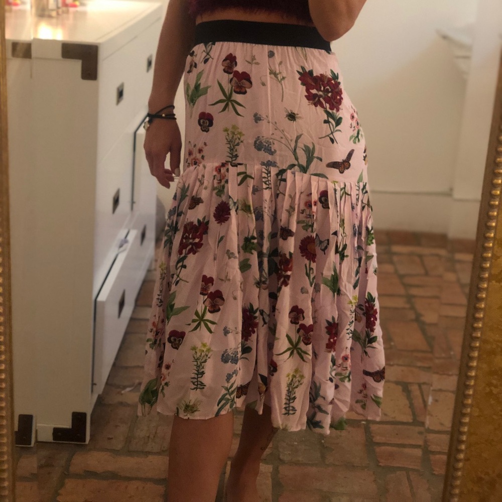 Joie midi pleated skirt